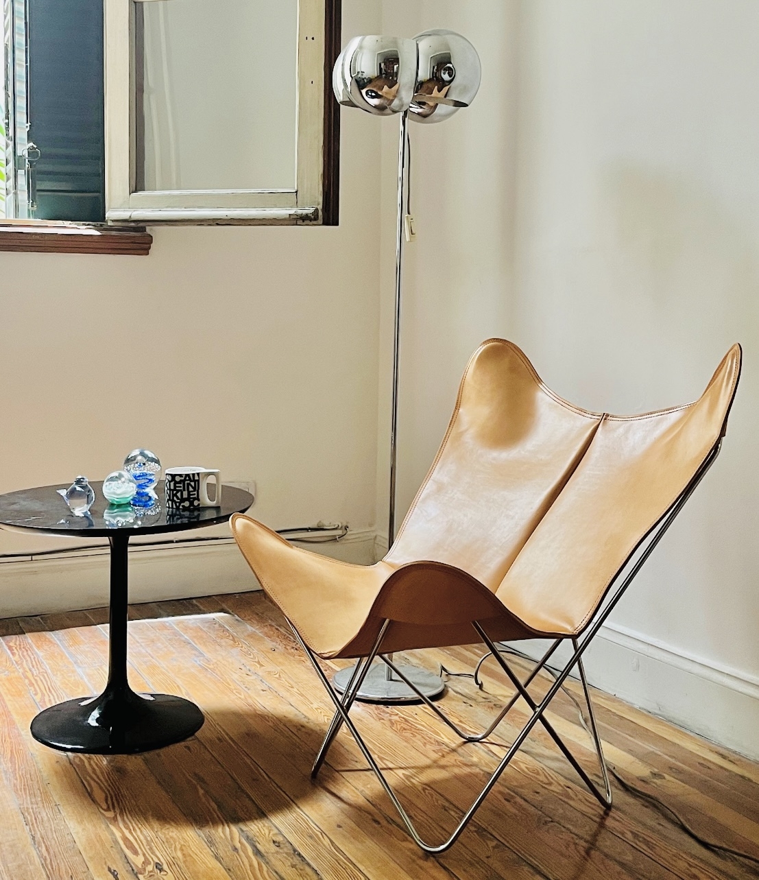 Sillon BKF Cuero color natural
